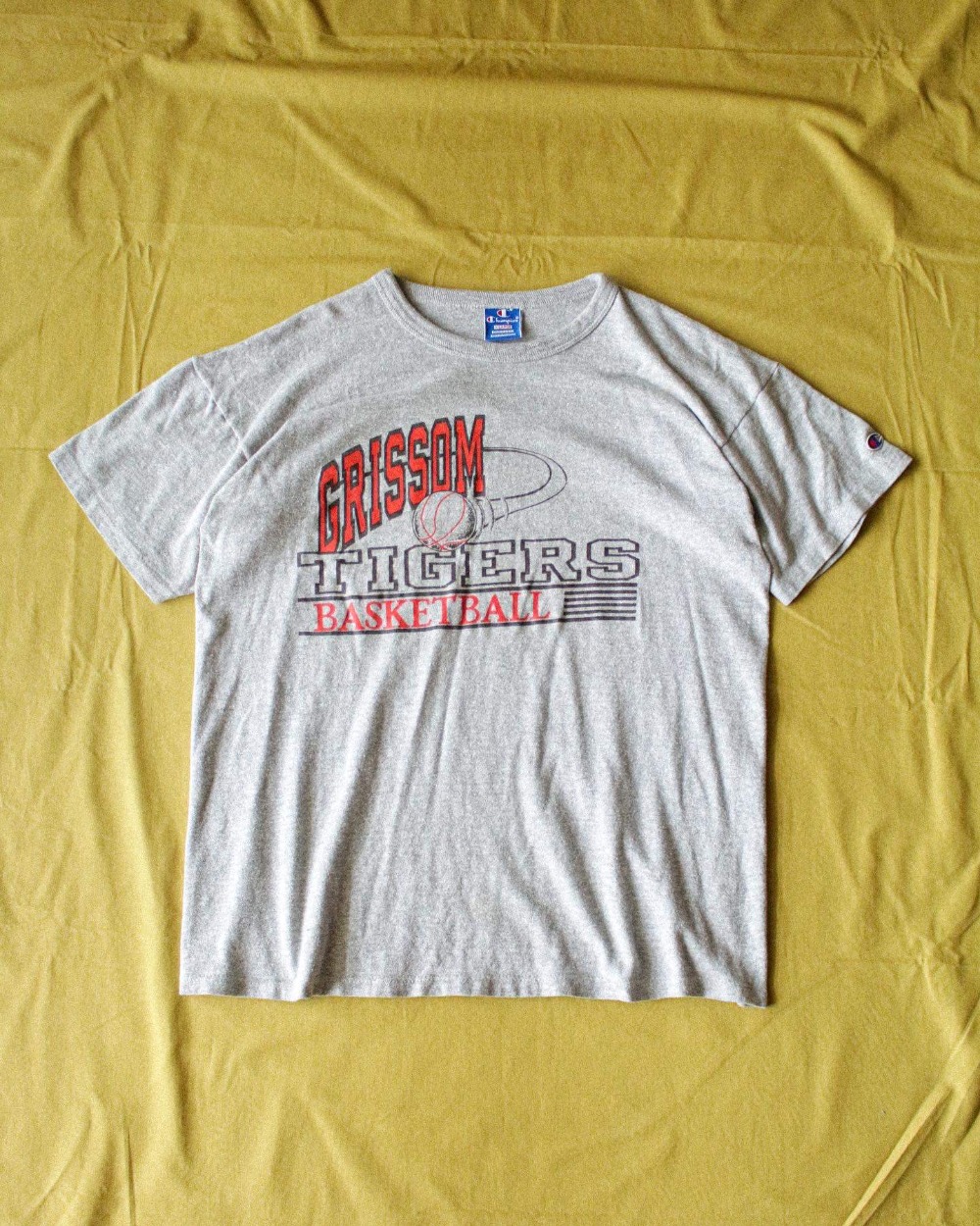 Rare 1980&#039;s Champion GRISSOM Basketball T-Shirt (100-104size)