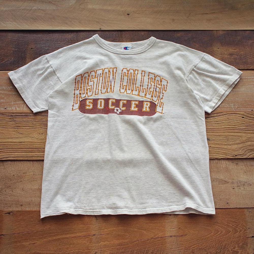 1990&#039;s Champion Boston College. Single Stitch T-Shirt (100size or Womans)