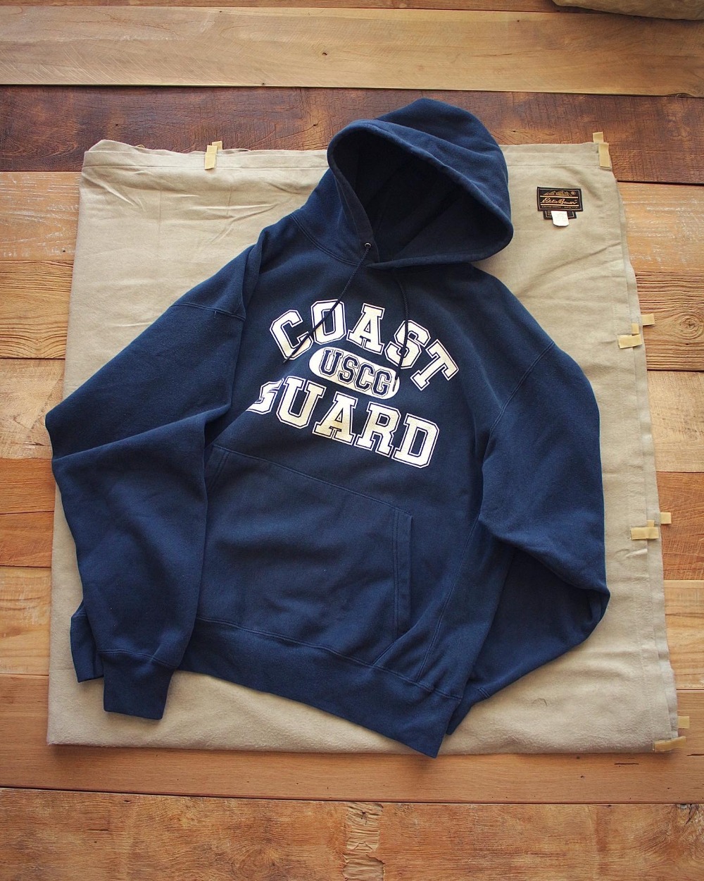 Late 1990&#039;s Champion USCG Reverse Weave Hoodie (loose 105-110size)