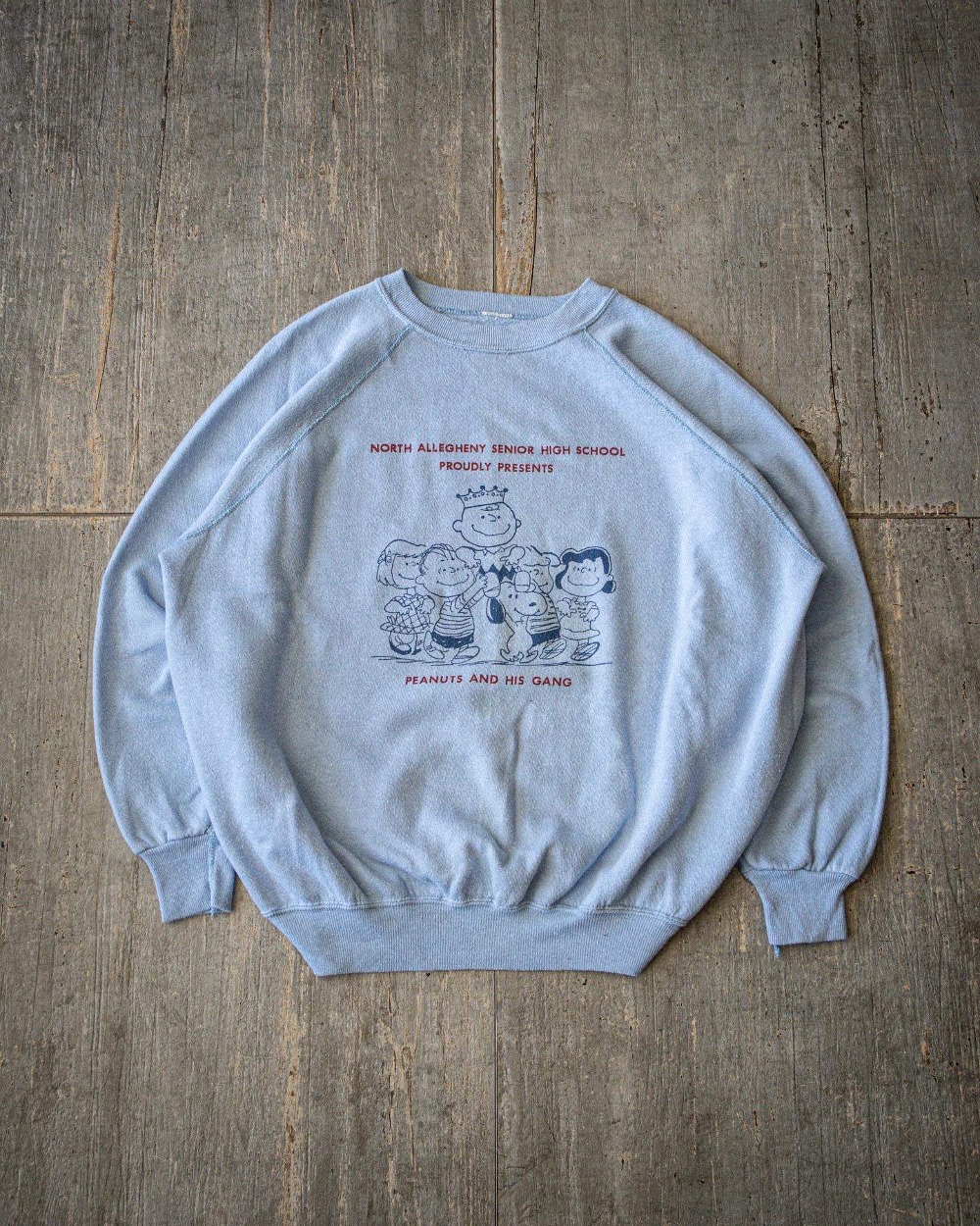 Rare 1970&#039;s Snoopy Double side Raglan Sweatshirt (loose 100-105size)